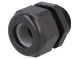Intrare cablu M25 IP68 neagră 9-16mm termoplastică