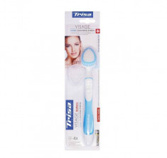 Perie de curatare faciala Trisa Oral Care Visage Battery 22000 Miscari Sonice Alb/Albastru foto