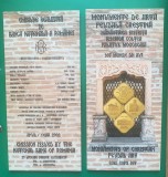 PLIANT(FOLDER) MONUMENTE DE ARTA FEUDALA CRESTINA, PENTRU MONEDE DIN AUR