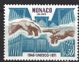 C2431 - Monaco 1971 - Unesco (1/4) neuzat,perfecta stare, Nestampilat