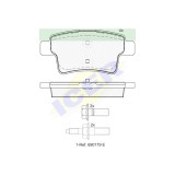 Set placute frana Icer 181853, parte montare : Punte Spate