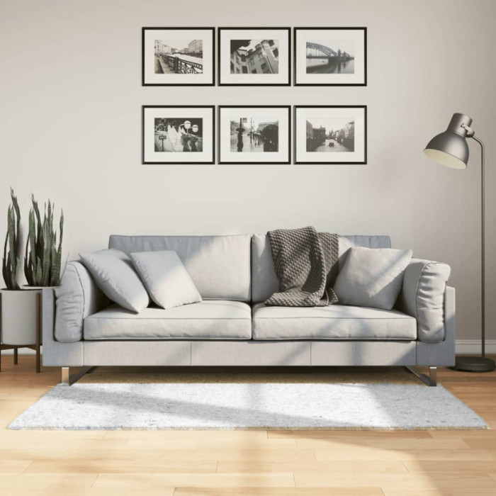 Covor &bdquo;OVIEDO&rdquo;, fire scurte, gri, 80x150 cm