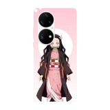 Husa compatibila cu Huawei P40 Pro model Nezuko Kamado, Silicon, TPU, Viceversa, Transparent, Carcasa