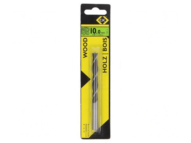 Burghiu Lemn 10mm 133mm Oțel Crom-Vanadium 1 Buc.