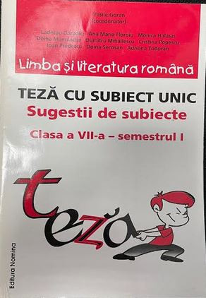 Limba si literatura romana Vasile Goran