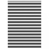vidaXL Jaluzea tip zebra neagră lățime țesătură 155,9 cm poliester
