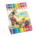 Cumpara ieftin Citesc si colorez - Capra cu trei iezi