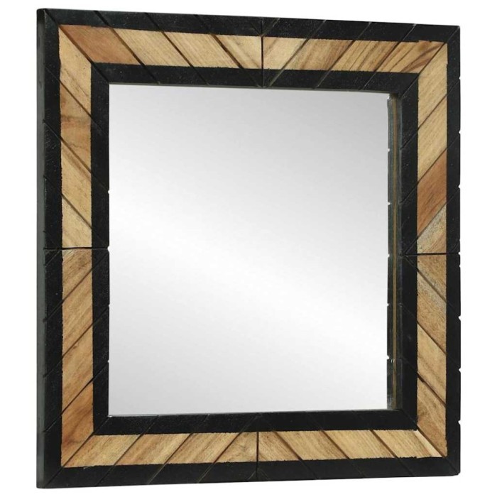 vidaXL Oglinzi 2 buc 50x2x50 cm Lemn solid de Acacia