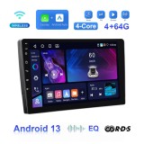 Navigatie Android Universala 2Din &ndash; Quad Core, 4GB RAM, 64GB ROM, CarPlay Wireless, Android Auto, GPS, Ecran 9" IPS, 4x45W