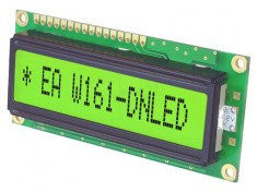 Display LCD alfanumeric 14x1 - 80x36mm 6,56mm 5VDC
