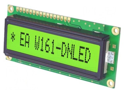 Display LCD alfanumeric 14x1 - 80x36mm 6,56mm 5VDC foto