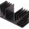 Radiator extrudat, aluminiu, 37.5mm x 88mm, neagra, FISCHER ELEKTRONIK - SK 08 37,5 SA