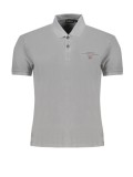 Cumpara ieftin Tricou polo barbati, cu mini logo brodat, Regular fit, Gri inchis, S