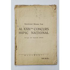 HIPODROMUL BANEASA TRAP - AL XXIV - LEA CONCURS HIPIC NATIONAL - PROGRAM - , 13 si 14 IUNIE , 1948