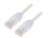 Patch Cord UTP Cat6a Alb 0.5m 28AWG LSZH