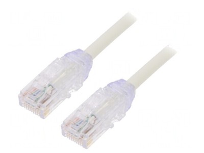Patch Cord UTP Cat6a Alb 0.5m 28AWG LSZH foto