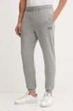 EA7 Emporio Armani pantaloni de trening culoarea gri, melanj, PJVTZ.8NPP64