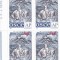 ROMANIA 2001 LP 1552 O.S.C.E. BLOC DE 4 TIMBRE MNH