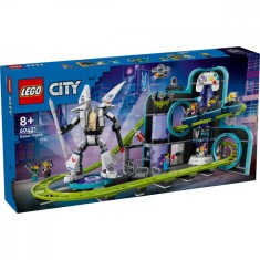 LEGO&reg; City - Parc cu roller-coaster Lumea Robotilor (60421)
