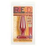 Plug Anal Red Boy, Silicon Rosu, Doc Johnson, 14 cm x 3,6 cm