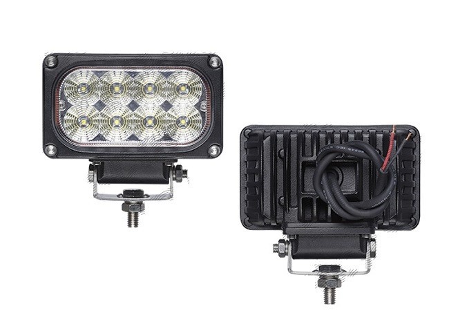 Proiector de lucru 9-32V; 40W; 3200 lm; clasa protectie IP68; dreptunghiular; cu suport; 8xLED, 1 buc.