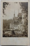 Carte Postala,Sinaia Castelul Peles fatada, perioada interbelica