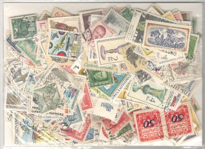 Cehoslovacia.Lot peste 500 buc. timbre stampilate GL.37 foto