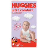 Huggies - Scutece Ultra Comfort Mega, Marimea 4, Unisex, Design Mickey&amp;Mini, 8-14 kg, 66 buc