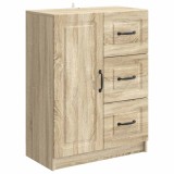 vidaXL Bufet cu sertar Stejar Sonoma 66 x 34,5 x 87 cm Lemn prelucrat 895777