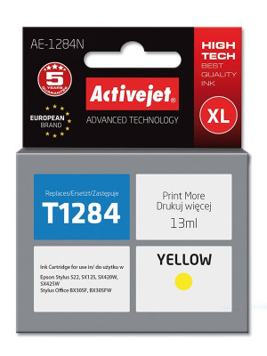 Cartus compatibil t1284 yellow pentru epson c13t12834010, premium activejet, garantie 5 ani MultiMark GlobalProd foto
