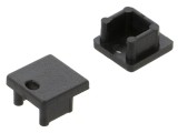 Obturator LED profil negru 20 buc ABS TOPMET
