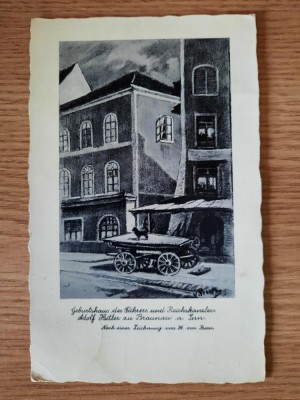 CASA LUI ADOLF HITLER - CARTE POSTALA EXTREM DE RARA (FOTOGRAFIE) foto