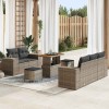 VidaXL Set de canapele pentru grădină 8 pcs Gri poliratan