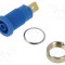 Conector banană 4mm soclu 32A 1kV albastru Hirschmann T&amp;M