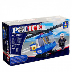 Elicopter Lego Politie Albastru foto