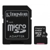 Card MicroSD 64GB, CANVAS Select Plus 10 A1 cu Adaptor - Kingston SafetyGuard Surveillance