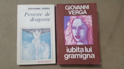 Poveste de dragoste / Iubita lui Gramigna (nuvele) - Giovanni Verga (2 vol.) foto