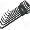Set chei Torx&reg;, otel crom-vanadium, TX09, TX10, TX15, TX20, TX25, TX27, TX30, TX40, WIHA - 34736