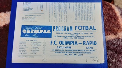 program Olimpia SM - Rapid Arad foto