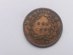 Sarawak 1 cent 1879 foto