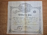 certificat de botez - din anul 1911 - parohia adormirea din comuna mizil, buzau