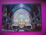 HOPCT 7339 INTERIOR BAZILICA NOTRE DAME -MONTREAL -QUEBEC -CANADA -AMERICA DE NORD -NECIRCULATA