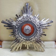 DECORATIE &#039;&#039; ORDINUL STEAUA REPUBLICII SOCIALISTE ROMANIA &#039;&#039; CLASA A -V-A , ANII &#039; 70