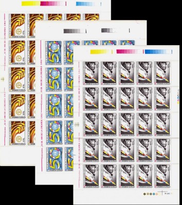 ✅RO 1995 LP 1373 &amp;quot;50 de ani ONU &amp;quot;, serie in coli complete de 25 ,MNH foto
