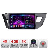 Navigatie Toyota Corolla 2013-2017 A-470 4+64 InCell Display 1K Android Waze USB Navigatie Internet Youtube Radio