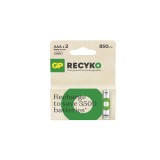 Set 2 baterii AAA / R03 Ni-MH GP ReCyko 850mAh