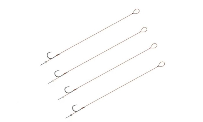 Set 4 Carlige legate, Fara Barbeta, Method Accesorii pescuit &gt; Nada si momeli cu carlig legat cu spin de momeala,