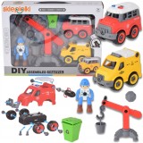 Jucării educative Vehicule rutiere Set de construcție pentru dezasamblare