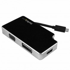 USB C to VGA/HDMI/DVI Adapter Startech CDPVGDVHDB Silver