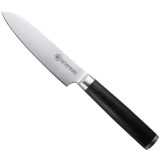 Cutit santoku otel Damask HRC 60 Konstanz, Carl Schmidt Sohn, 12 cm, maner negru, 071318